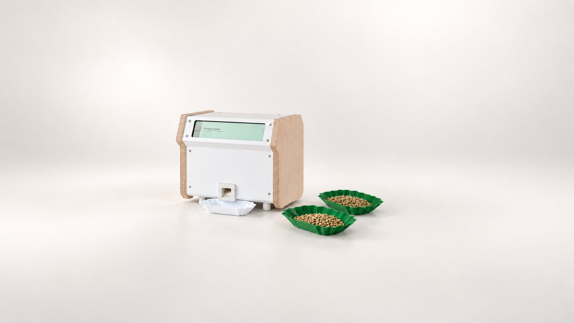 VeroLab device and sample results in the Agrivero web application